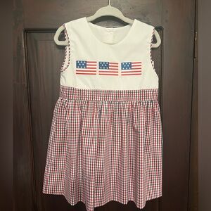 Delaney gingham flag dress.